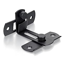 INIRET Flip Door Sliding Latches，Matte Black 90