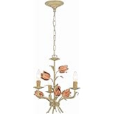 Crystorama Southport 3 Light Sage Rose Mini Chandelier