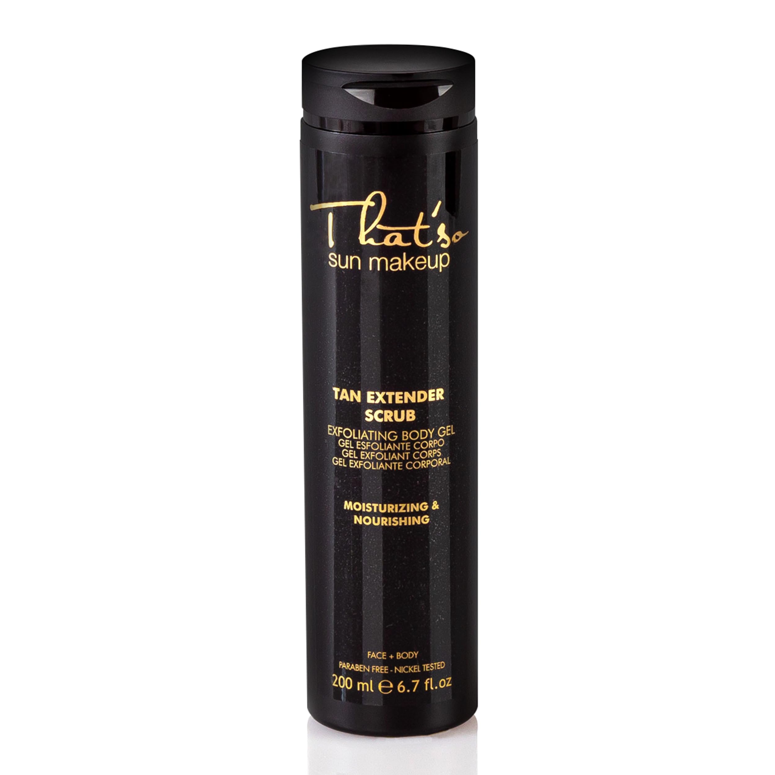 That'So Tan Extender Scrub 200ml, Pre-Tan Exfoliating Body Wash, Lime & Cucumber Scent, Cleanses, Hydrates, Exfoliates & Softens Skin For A Longer Lasting Tan