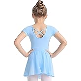 TinyChoice Ballet Leotards for Girls Ballet Dress for Toddler & Ballet Outfit with Criss-Cross Back, 2T-11Y
