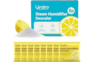 LIVATRO Citric Acid Cleaning – 8 Individually Wrapped Descalers for Humidifiers, Kettles & Distillers | Powerful Anti‑Limescale, Moisture‑Resistant & Eco‑Friendly