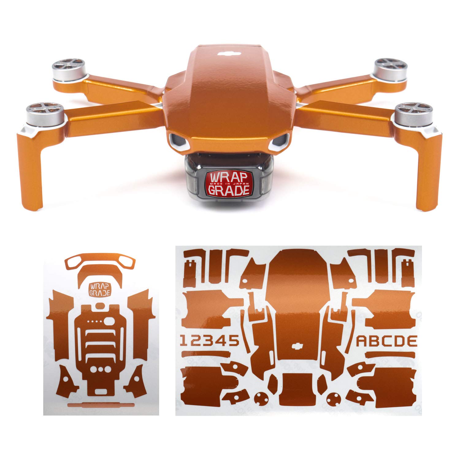 Wrapgrade Skin Sticker compatible with DJI Mavic Mini (BUTTERFLY COPPER)