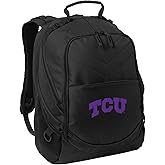 Broad Bay Texas Christian Backpack TCU Laptop Computer Bag (Black)