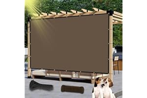 HORTIFAN 90% Sun Shade Cloth 8'X10' Shade Screens for Outdoor Patio, Pergola Shade Cover Canopy Tarp for Deck, Garden, Backyard, Carport