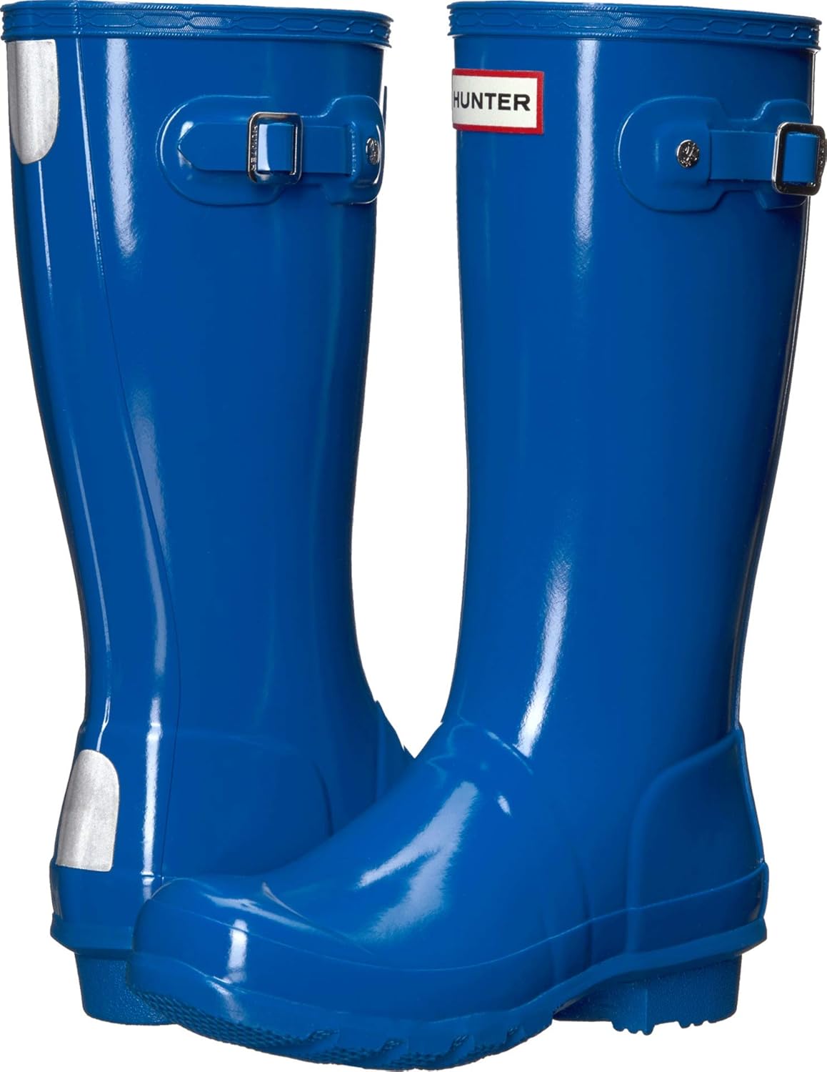 blue hunter boots
