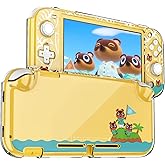 DLseego Protective Case for Switch Lite, Clear Hard PC Case Cover Split Design Shockproof Anti-Scratch Shell Accessories for Switch Lite and Joycon Controller