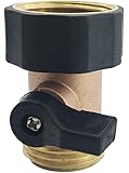 A1002 3YR WARRANTY Heavy Duty Brass Garden Hose Shut Off Valve