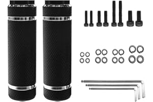 WADEKING WHW Aluminum Alloy Bike Pegs,Fit 3/8 inch Axles,Foot Pedals Backseats Stands,Durable, Non-Slip (2 Pcs)