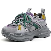 Drikler Women Sneakers Autumn Fashion Breathable Casual Shoes Mesh Lace Up Comfort Platform Shoes