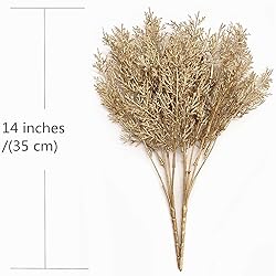 Artificial Branch Golden Antlers Grass, Fake Plants