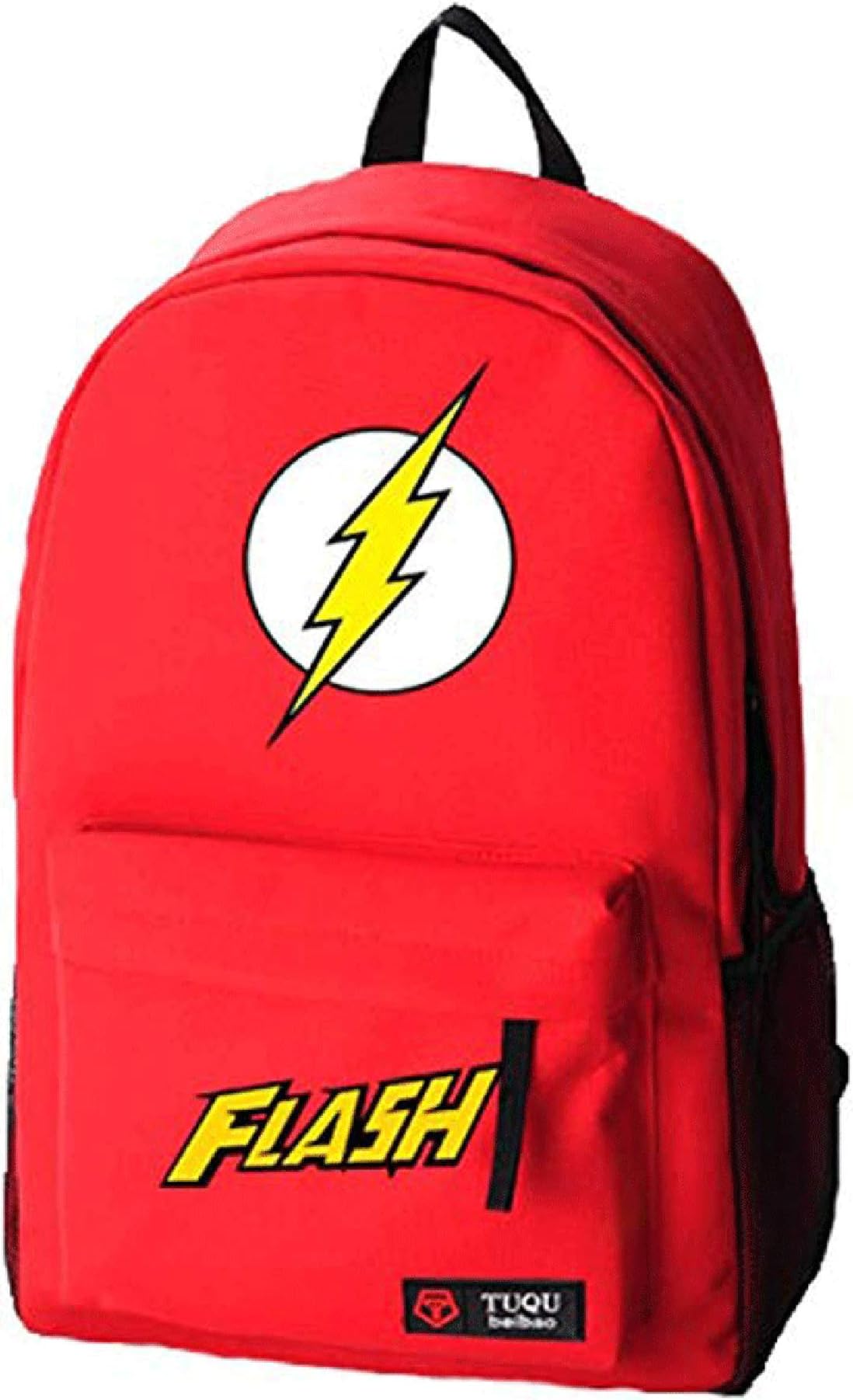 Flashs logo backpack durable cosplay red backpack travel backpack student schoolbag (red)