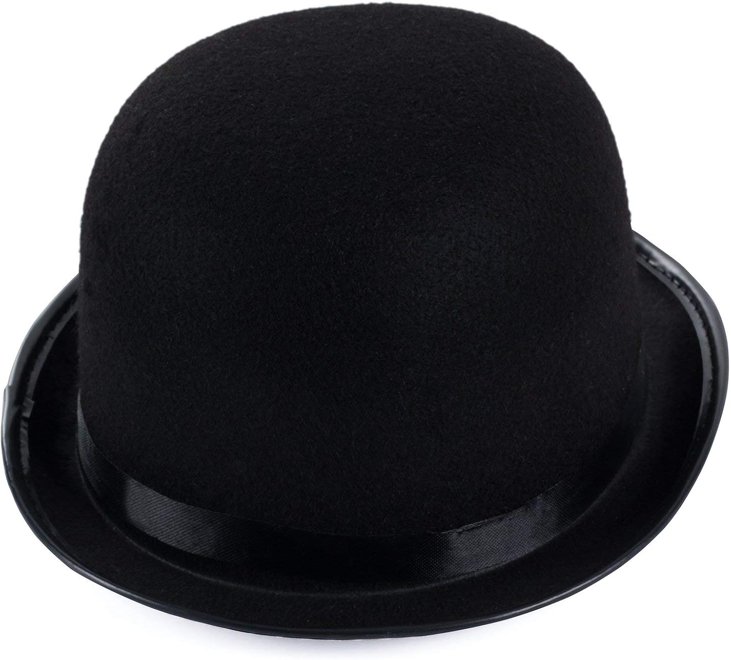 Funny Party Hats Derby Hats - 2 Pack - Black and White Bombin Hats - Bowler Hats - Roaring 20s Hats: Clothing