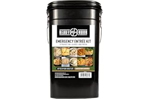 Ready Hour 120 Serving Entree Bucket-Freeze Dried Emergency Food Supply-Survival Meals with Long Shelf Life-Prepper Essentials for Disaster, Camping, Hiking, or Outdoor Use