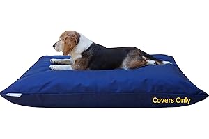 DOGBED4LESS Do It Yourself DIY Pet Bed Pillow Duvet 1680 Durable Cover and Waterproof Internal case for Dog/Cat at Medium 36"X29" Navy Blue Color - Covers only