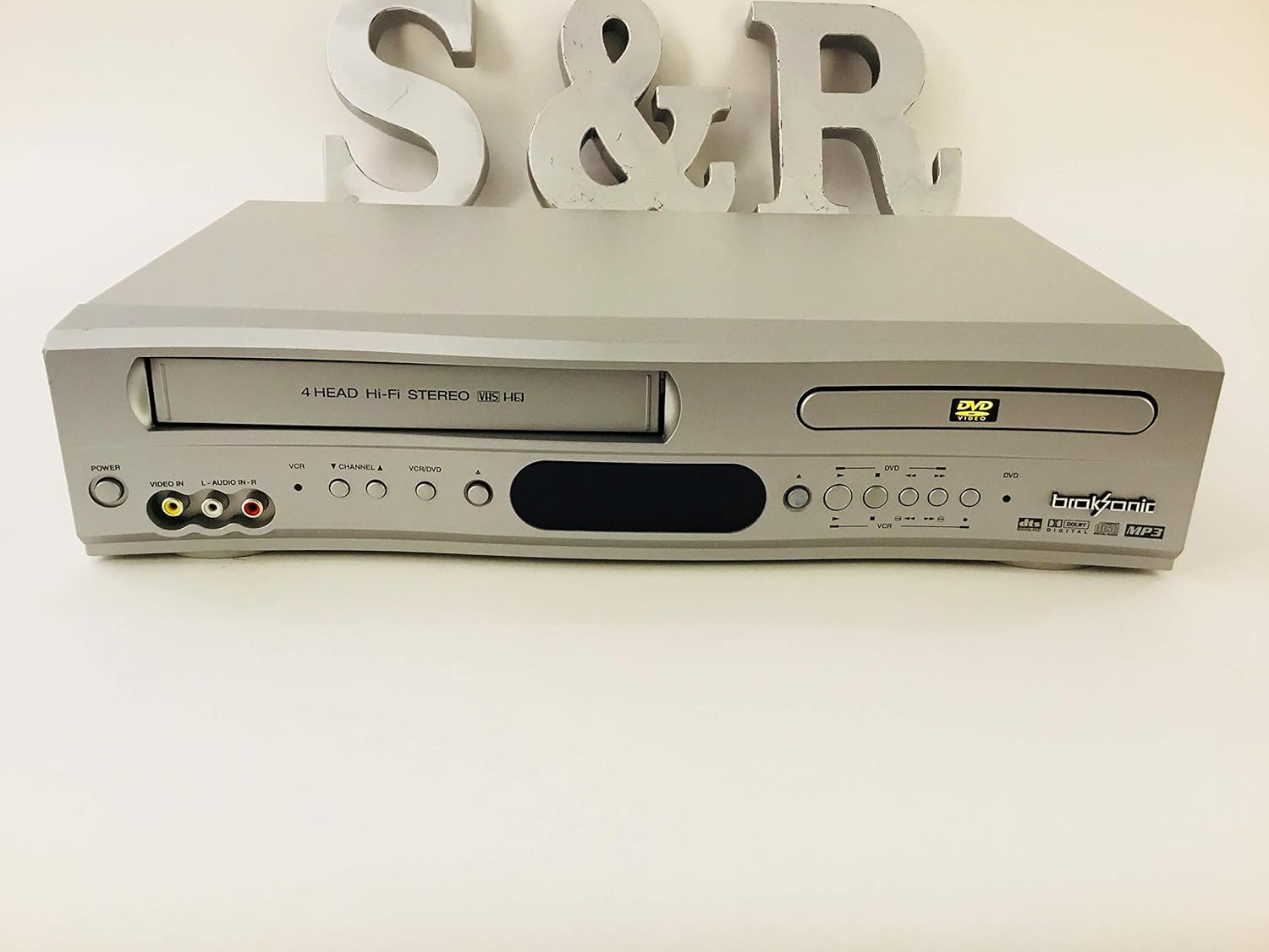 Amazon.com: Broksonic DVCR-810 DVD Player Video Cassette Recorder Player  VCR Combo Unit MP3 CD DTS 4 Head HIFI Stereo Cable Tuner: Electronics