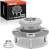 A-Premium 2 x Rear Wheel Bearing and Hub Assembly with ABS Ring & 4-Lug Compatible with Honda Accord 1998-2002, L4 2.3L