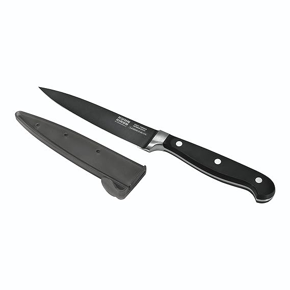 Kuhn Rikon "Noir" Utility Knife, Stainless Steel, Black Amazon.co.uk Kitchen & Home