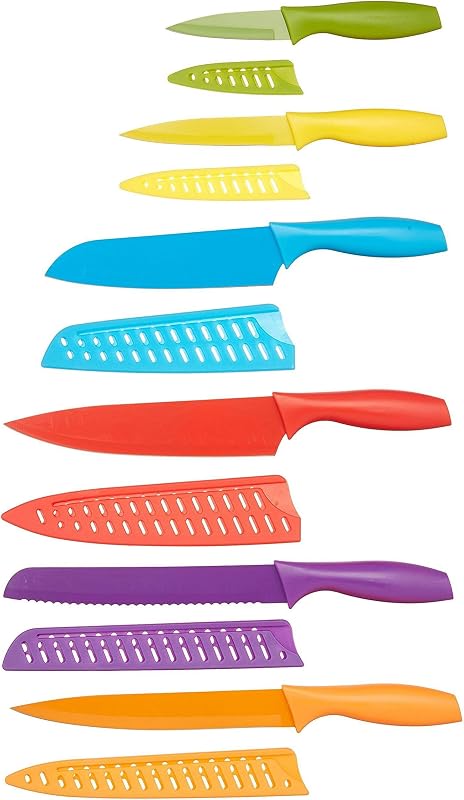 Lot de Couteaux colorés 12 pièces, Multicolore — photo 1 sur 7