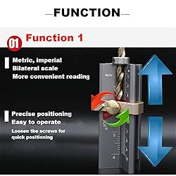 3 in 1 Multifunction Measuring Gauge Drill Depth