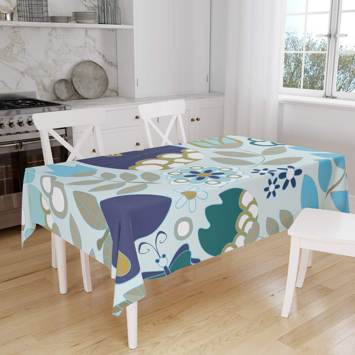Bonamaison Kitchen Decoration, Tablecloth, 140cm x 160cm - Designed and Manufactured in Turkey