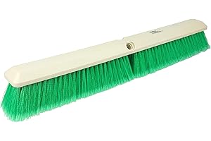 Weiler 42164 Perma-Sweep Polystyrene Fine Sweep Floor Brush, 2-1/2" Width, 24" Overall Length, Green