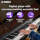 Yamaha P-225 Digital Piano 88 Graded Hammer Compact Keys 24 Voices Black view 2
