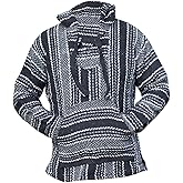 Del Mex Deluxe Mexican Baja Hoodie Sweatshirt Pullover Jerga Surf Poncho Drug Rug