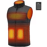 Wulcea Graphene Heated Vest For Men 7.4V Fast Charge Large Capacity Battery