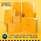 Horison Industries COSHH Cabinet Yellow Fireproof Flammable Storage view 7