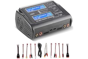 AORIKA LiPo Battery Charger Fast Balance Battery Chargers Discharger for 1S-6S LiPo Li-ion Life LiHV 1S-15S NiCd NiMH PB Smart Batteries RC Car RC Drone (Blue)