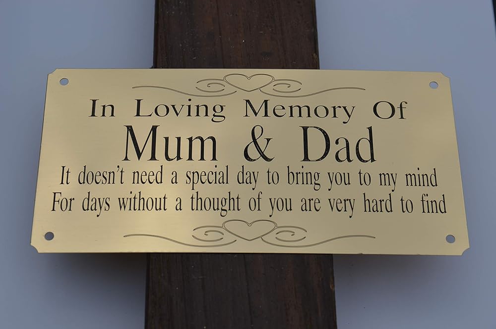 SOLID BRASS PERSONALISED MEMORIAL BENCH PLAQUE SIGN 6" X 3" ENGRAVED