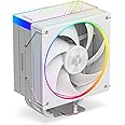 ID-COOLING FROZN A410 ARGB White - 6" Height White Air CPU Cooler with ARGB Lighting, 4×Ф6mm Heatpipes, 120x120x25mm FDB Fan, TDP 220W, Intel LGA1700/1851/1200/115X; AMD AM4/AM5 (152mm in Height)
