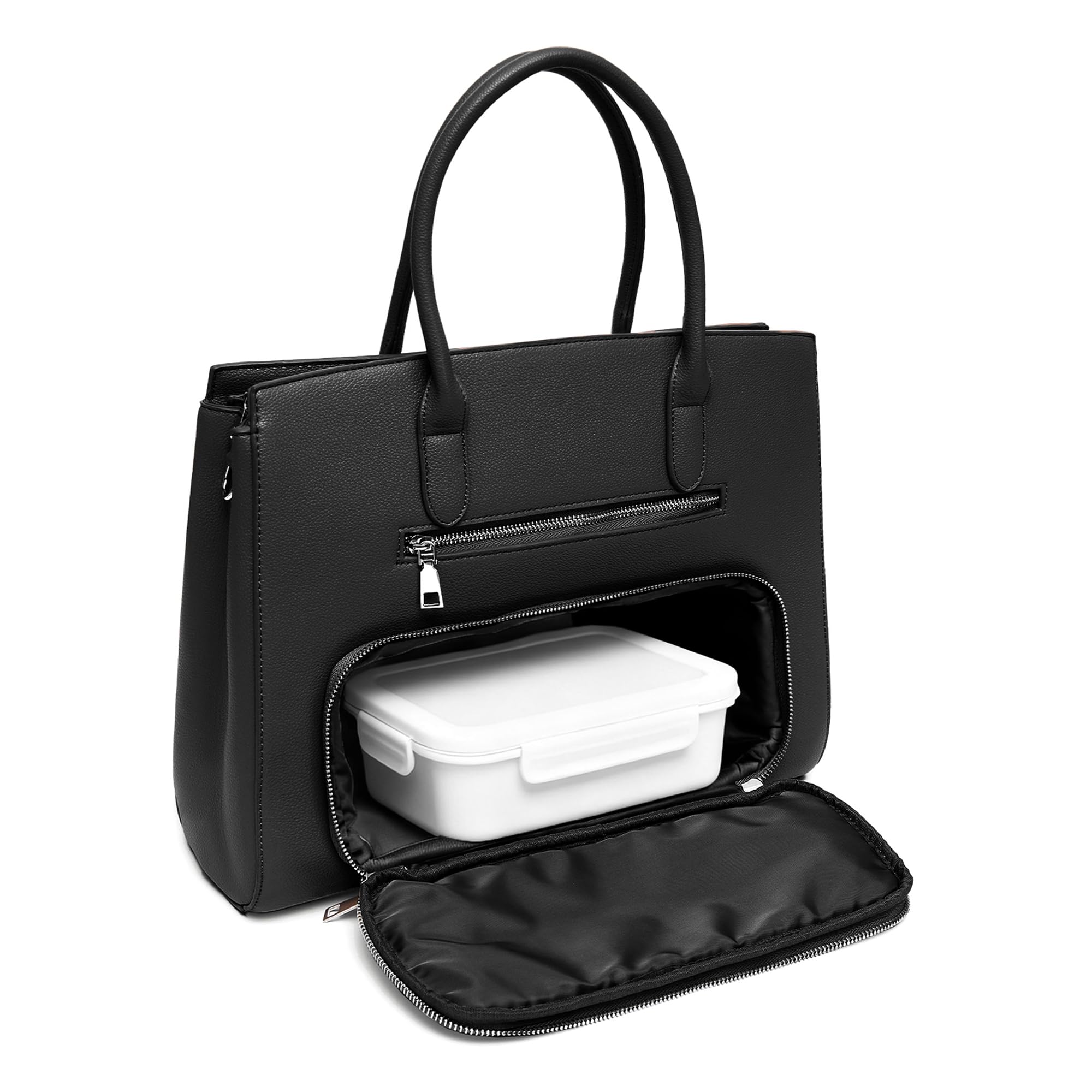 Photo 1 of NEWBELLA Tote Bag with Adjustable Strap,Handbags with Zipper Closure & Individual Compartments laptop With Insulated Pocket