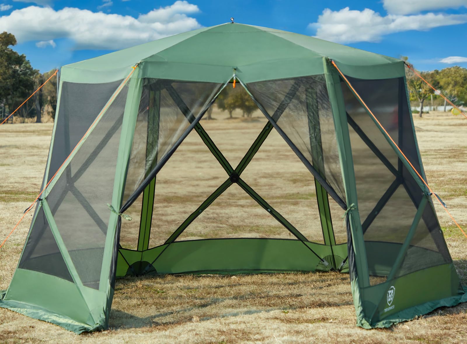 Photo 1 of EVER ADVANCED Pop up Screen House Tent for Camping 11.5 x 9.8 ft, Instant Screened Gazebo Canopy with Netting, Portable Shelter Enclosure for Outdoor, Backyard