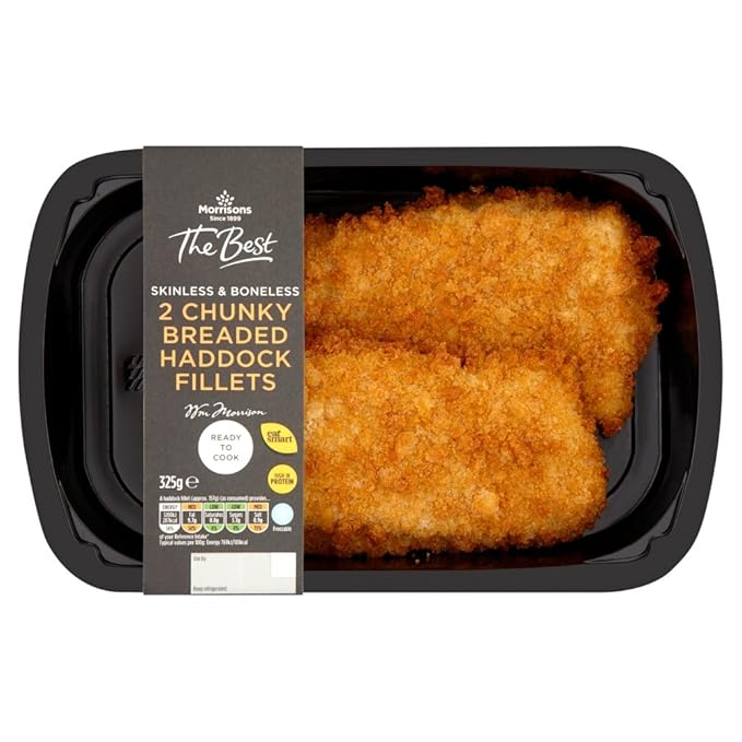 Morrisons The Best 2 Chunky Breaded Haddock Fillets, 325g Amazon.co.uk