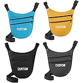 Custom Anti Theft Crossbody Travel Bag with Text/Name for Women Men,Multi-Pocket Crossbody Bag, Slim Sling Bag with Adjustable Strap