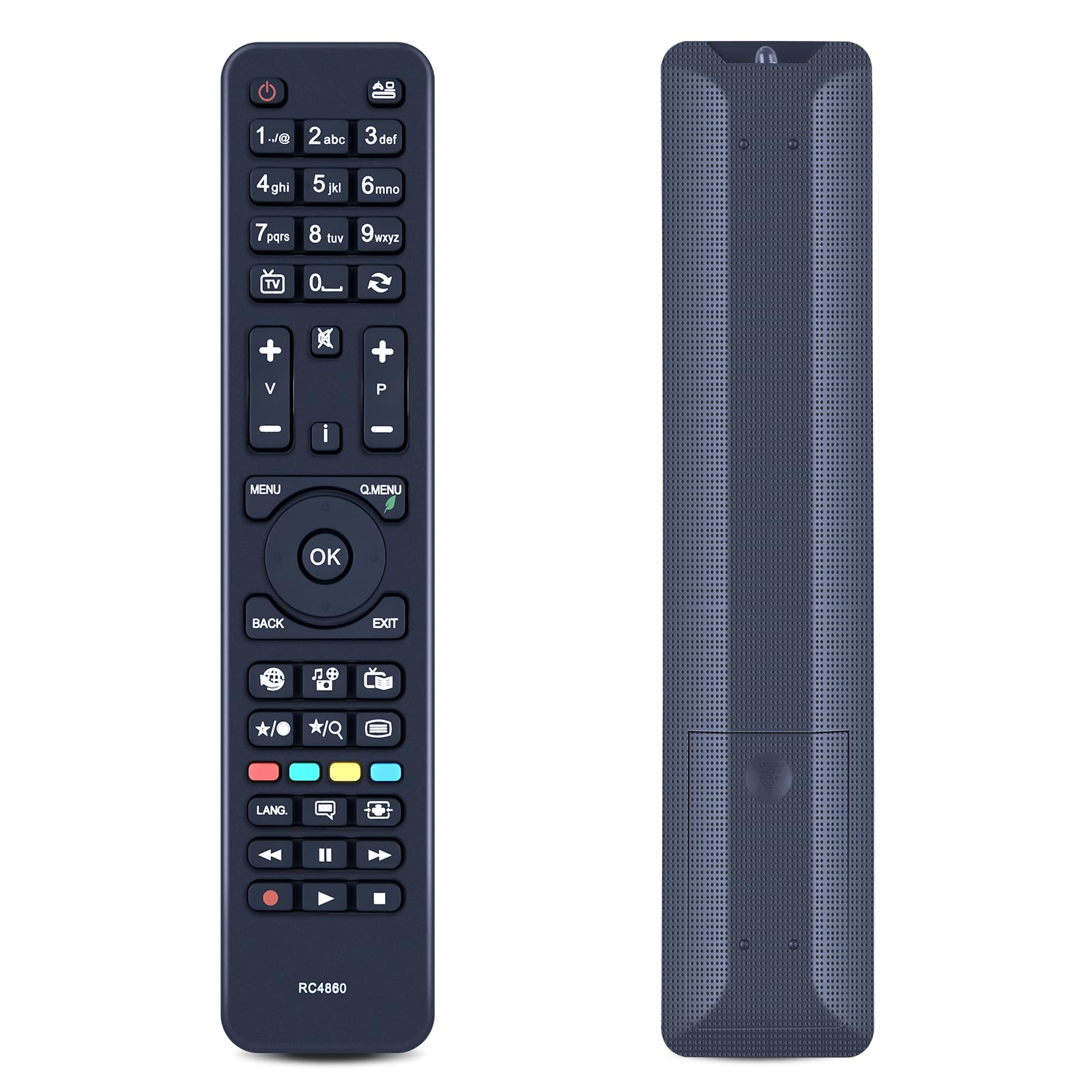 New RC4860 Replacement Remote Control Compatible With Hitachi TV 24HXJ15U 24HXJ15UA 28HXT15U 32HXC01UA 32HXC01UB 32HYC45 32HZT66 42HXT12U 50HXC46
