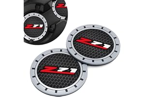 Goshinety Car Cup Holder Coaster for Chevy Colorado Silverado Z71 Interior Accessories,Silicone Cupholder Coaster 2.75in 2Piece