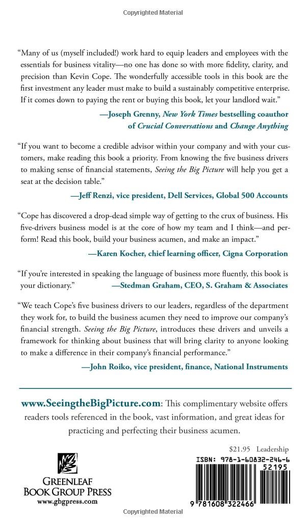 Seeing the Big Picture: Business Acumen to Build Your Credibility, Career, and Company