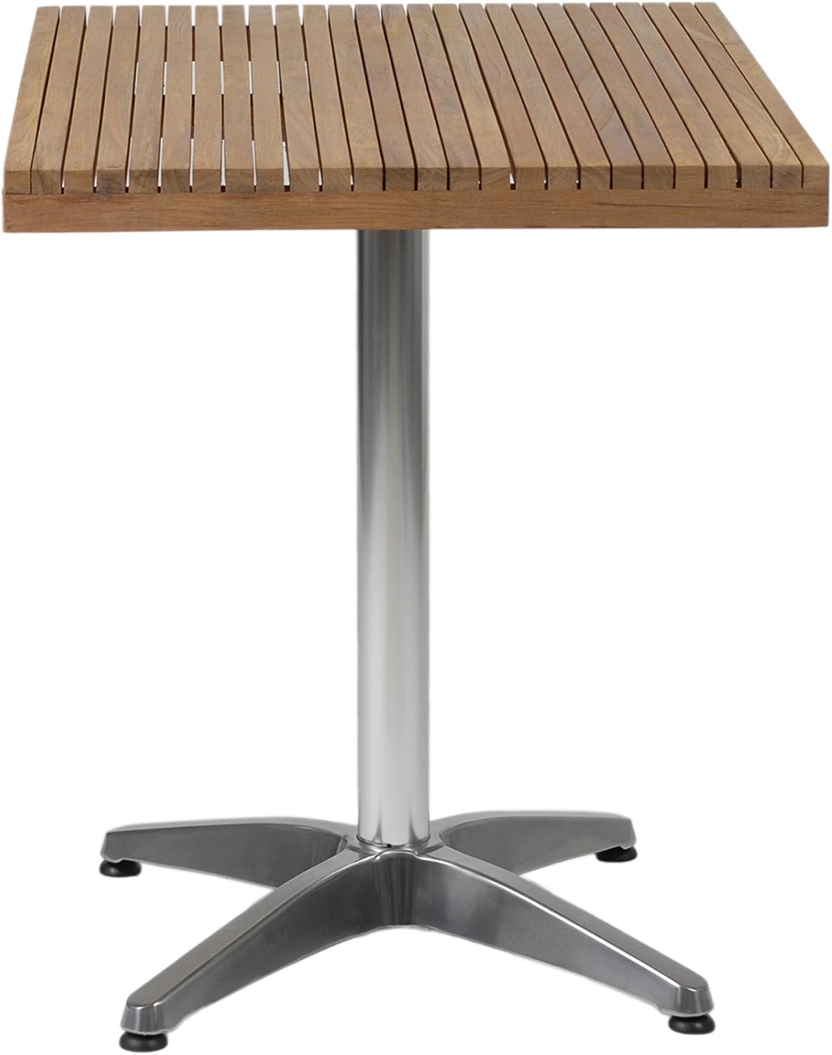 extendable outdoor dining table on Amazon Com Euro Style Sam Teak Slat Wood Rectangle Indoor Or Outdoor Dining Table With Aluminum Frame Garden Outdoor