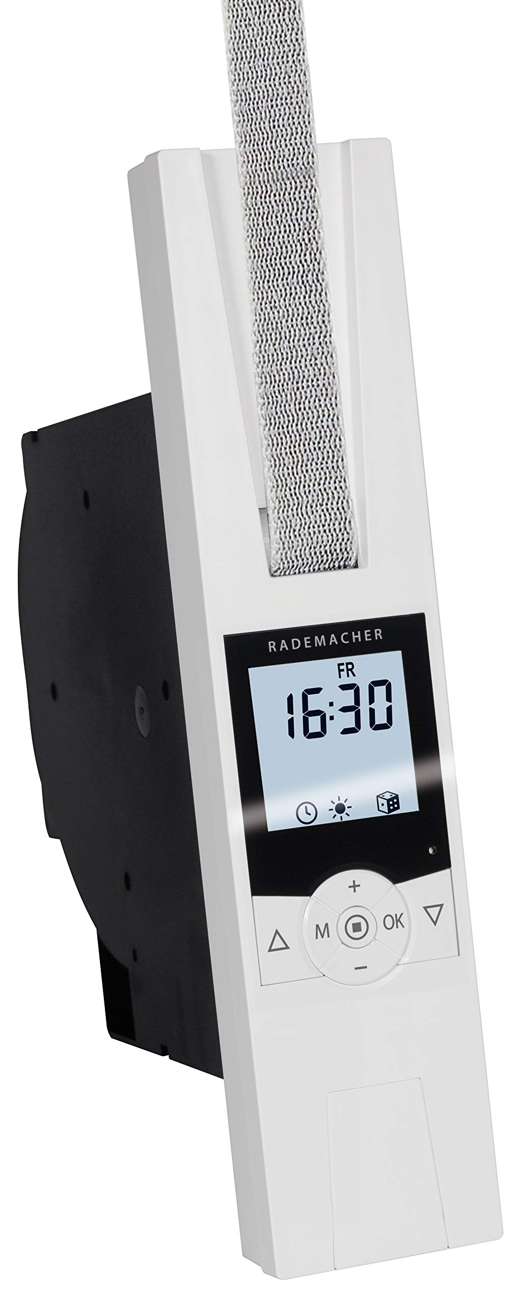 Rademacher elektrischer Gurtwickler RolloTron Comfort Plus 1705-UW, für Rollladen bis 60 kg (10 m²), für 23 mm Gurtband, Display, Unterputz (HOMEPILOT Nachfolgemodell verfügbar)