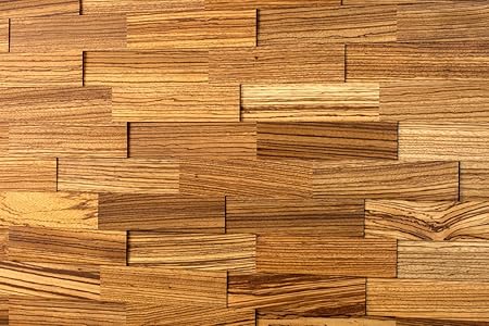 Wodewa Rivestimento Murale Legno Di Zebrano I 1m² Pannelli