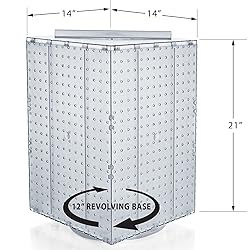 Azar Displays 701414-CLR-4C32 Rotating Countertop