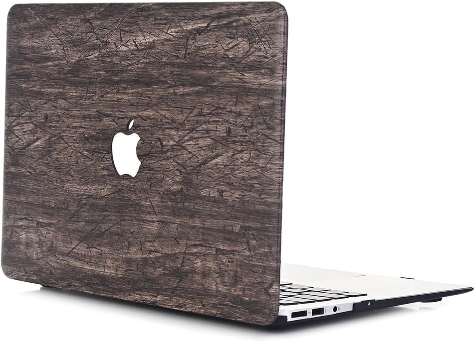 Aomo Wooden Pattern Laptop Hard Shell Plastic Shell Case Cove Adapted For Shell Case Cover for 2016 New MacBook Pro 13 inch Retina Display A1706 and A1708 PU Leather Wooden Protective Hard Case