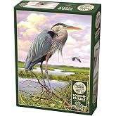 Cobble Hill 1000 Piece Puzzle - Heron - Sample Poster Included