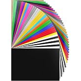 HTV Heat Transfer Vinyl Bundle 37Pack 12" x 10" Vinyl Sheets,Iron On Vinyl for Cricut & Heat Press Machine,More Than 20 Assor