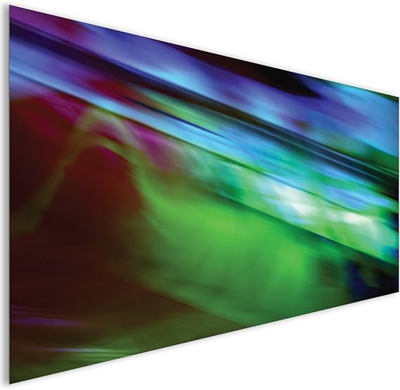 Grün Geschwindigkeit moderne Abstrakte Acryl Glas Wand Kunst - XL 140cm