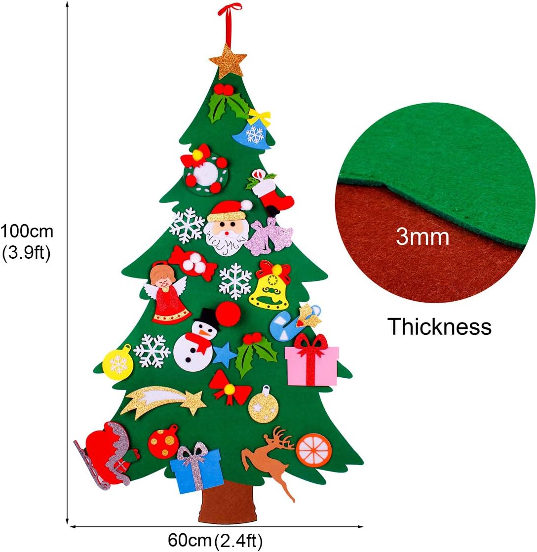 FengRise Felt Christmas Tree Decorations - Image 4