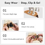 Joytale Step in Dog Harness Soft Mesh Reflective Easy Walk M Brown view 3