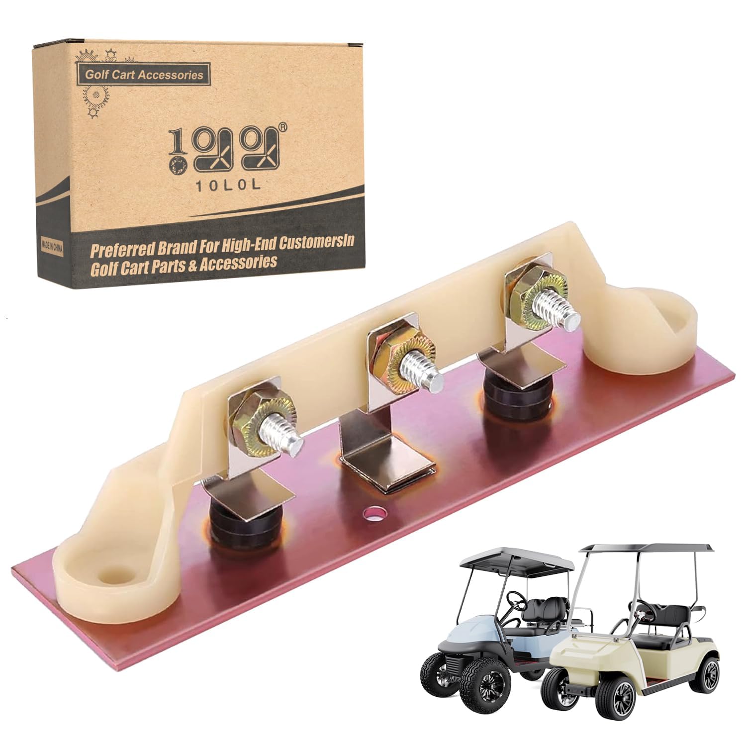 10L0L Golf Cart Heat Sink Assembly with Diodes for Club Car 36V & 48V Electric Golf Buggy PowerDrive Chargers, Includes Mounting Hardware, OEM# 1015914 1012102 1012109